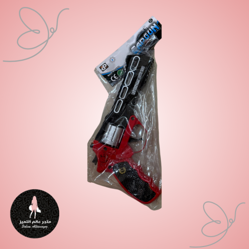 مسدس طراطيع حديد كبير أحمر