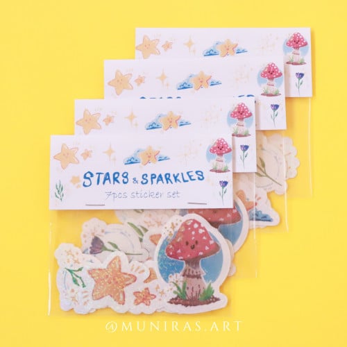 ملصقات stars & sparkles