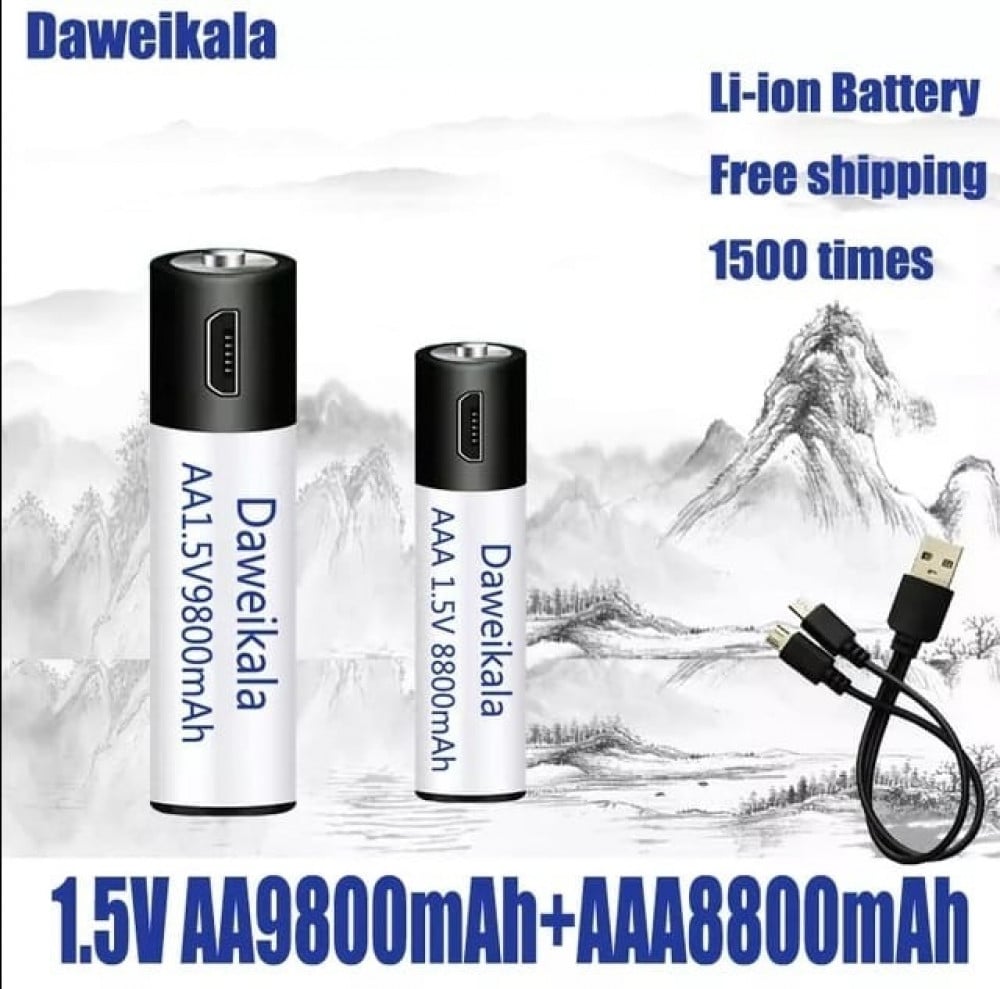 ABSINA 8x Batterie ricaricabili AAA per telefono 800 mAh - Pile  ricaricabili AAA NiMH da 1,2V - Batterie AAA ricaricabili per telefono  cordless 