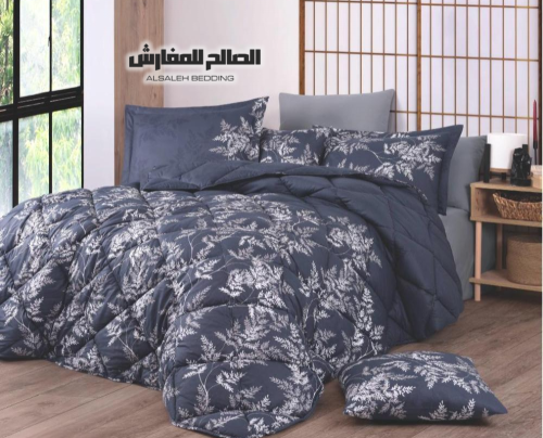 مفرش قطن 100% - 5 قطع مفرد ونص