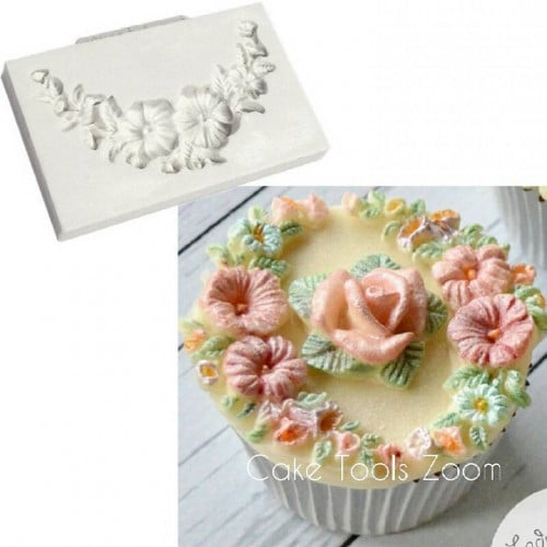 سيليكون ورد كب كيك