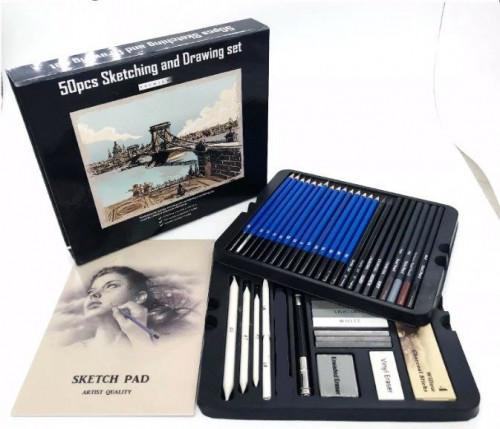 مجموعة رسم متكاملة من 50 قطعة للرسامين