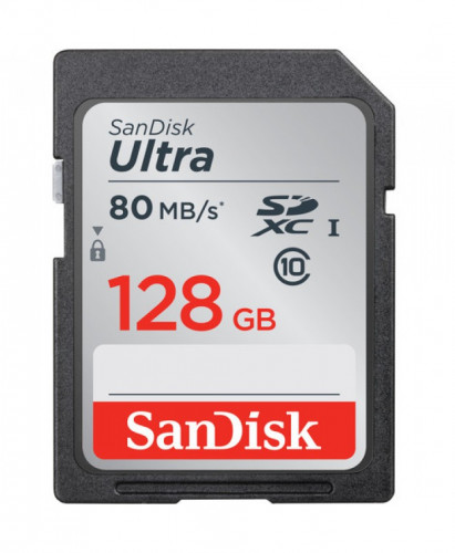 SanDisk 128GB Ultra UHS-I SDHC Memory Card Class 1...