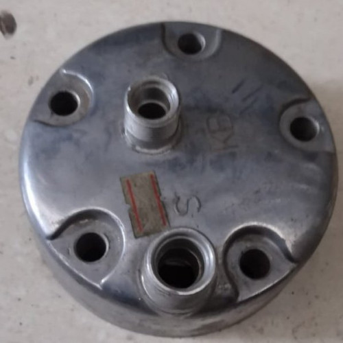 #11619C غطاء كمبروسر خلفي ساندن CYLINDER HEAD SANDEN SD-508 THIK TYPE SCREW HORIZONTAL