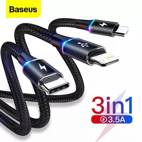 شاحن 3 في 1 المدخل الرئيسي usb من شركة Baseus