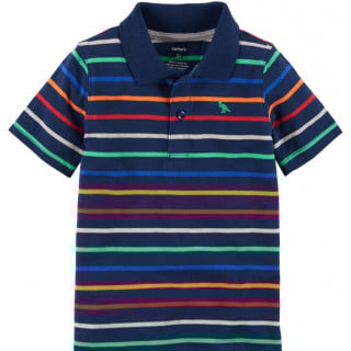 بلوزة بولو ولادي ماركة كارترز - كحلي مخطط