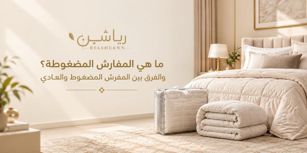 الفرق بين المفرش المضغوط والعادي
