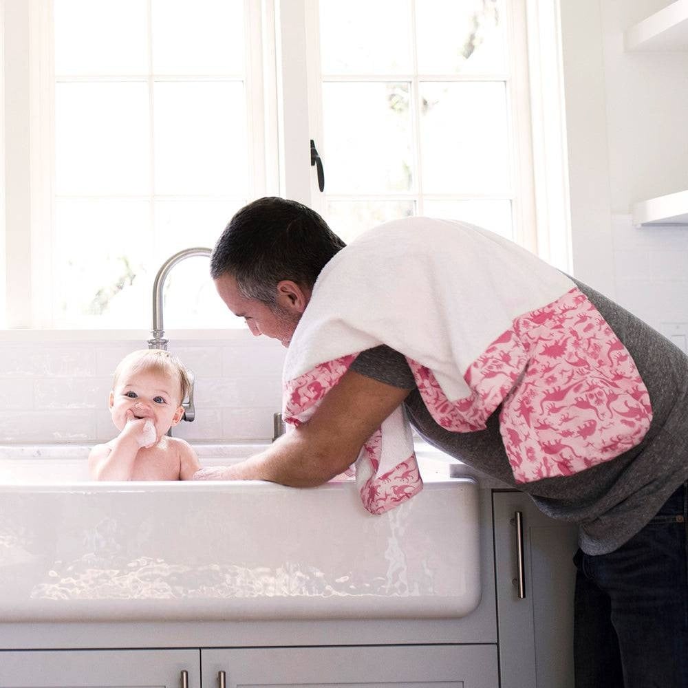 Babyjem Figured Bath Bucket, Pink, Baby Bath Accessories