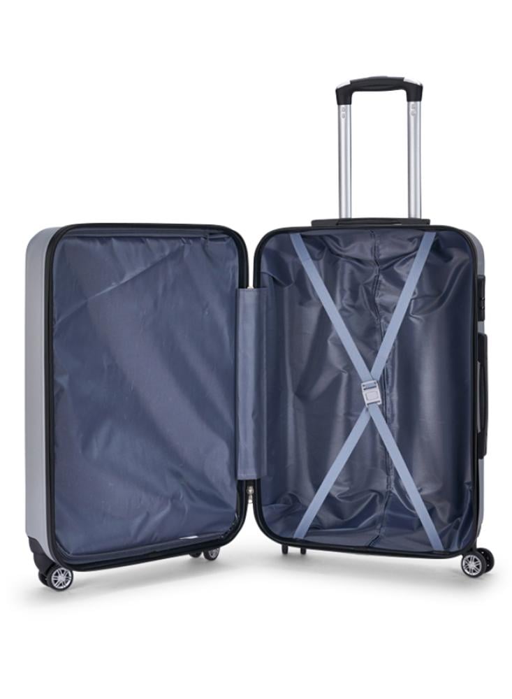 طقم شنط سفر 3 قطع من ليمرا لون فضي