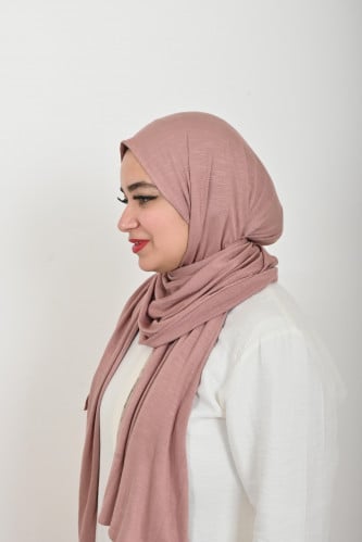 حجاب قطن منمش من بلاك وينج - أناقة كاملة