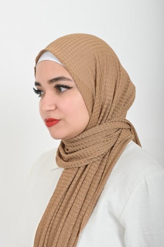 حجاب قطن شاش من بلاك وينج - خفة وراحة بتصميم عصري