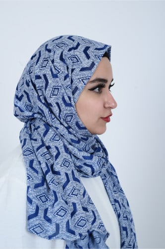 حجاب قطن مطبوع من بلاك وينج - لمسة بأناقة عصرية