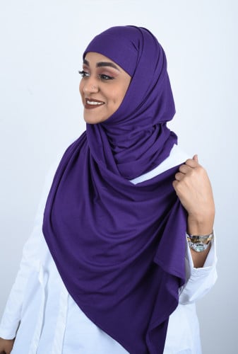 حجاب قطن ربط مقوى من بلاك وينج – ثبات وأناقة تدوم...
