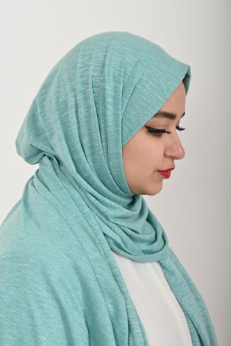 حجاب قطن منمش من بلاك وينج - لمسة الأناقة البسيطة...