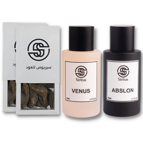 عطر أبسلون + عطر فينوس + أوقيتين عود مروكي