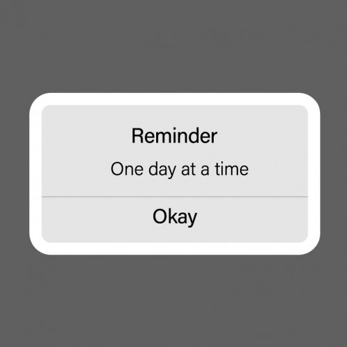 ملصق - Reminder One day at a time