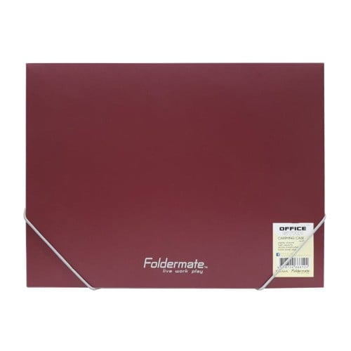 حقيبة ملفات اللون الأحمر جيب واحد مقاس A4 فولدرميت