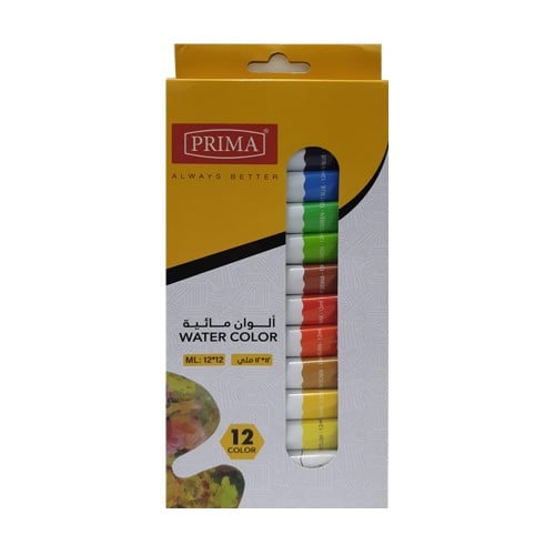 ألوان مائية عصار عدد 12 لون 12 مل بريما