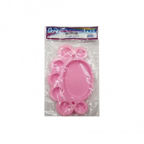 بالتة ألوان بلاستيك ملون صغيرة دنيا