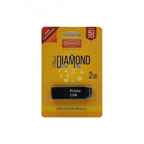 فلاش ميموري دياموند اللون الأسود 2 جيجا بريما