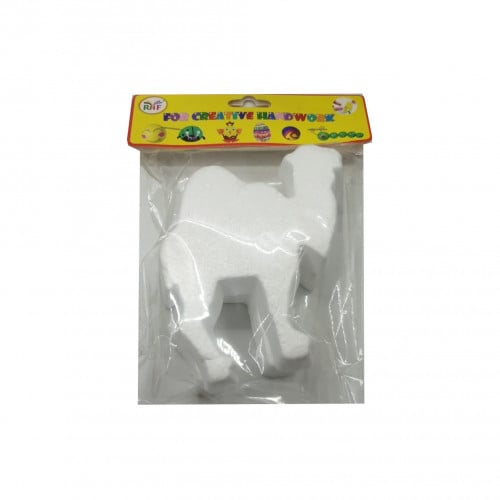 مجموعة فلين شكل جمل عدد 2 لون أبيض للأعمال الفنية