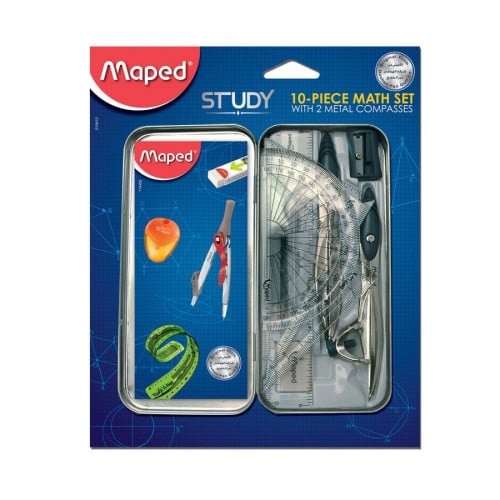 مجموعة أدوات الهندسة للرياضيات من مابيد - 10 قطع