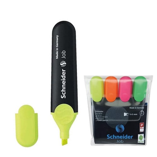 قلم تظهير شنايدر طقم 4 ألوان