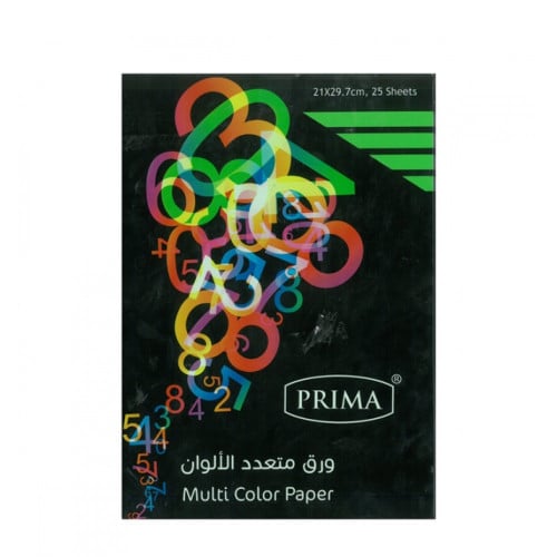 ورق متعدد الألوان بريما 25 ورقة
