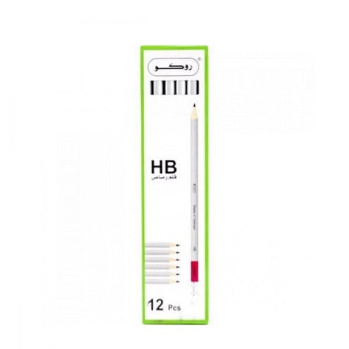 اقلام رصاص روكو HB مع ممحاة كرتون ملون  12 مرسم