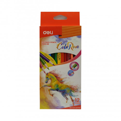 ألوان خشبية كبيرة 12 لون ديلي