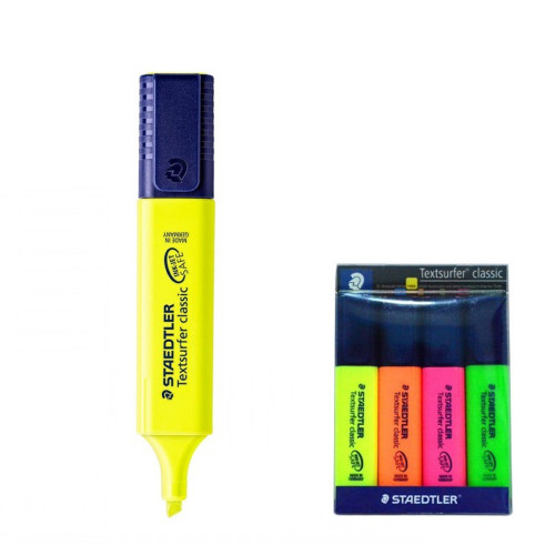 قلم تظهير ستايدلر طقم 4 ألوان