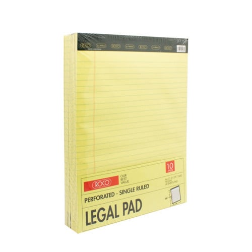 ربطة 10 دفاتر ورق مسطر 40 ورقة حجم A4 روكو