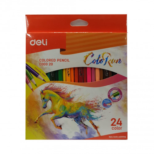 ألوان خشبية كبيرة 24 لون ديلي