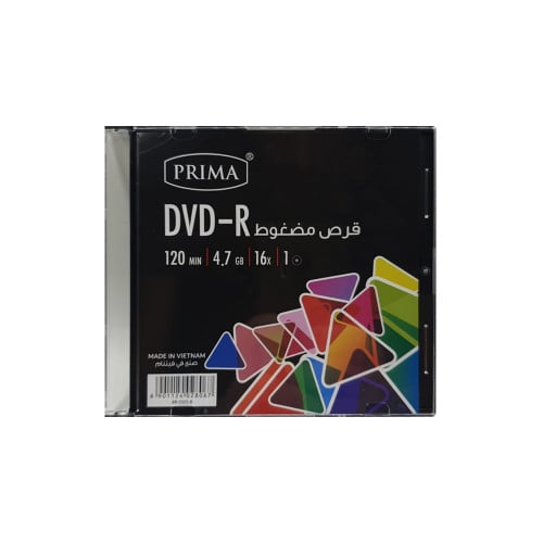 قرص مضغوط 4.7GB دي في دي DVD-R بريما