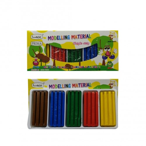 صلصال 5 ألوان حجم 125 جرام بريما