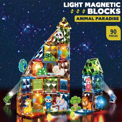مدينة الحيوانات المضيئة 90 قطعة