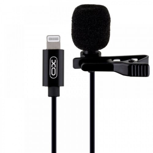 MK-F03 - ميكروفون بمشبك - أسود