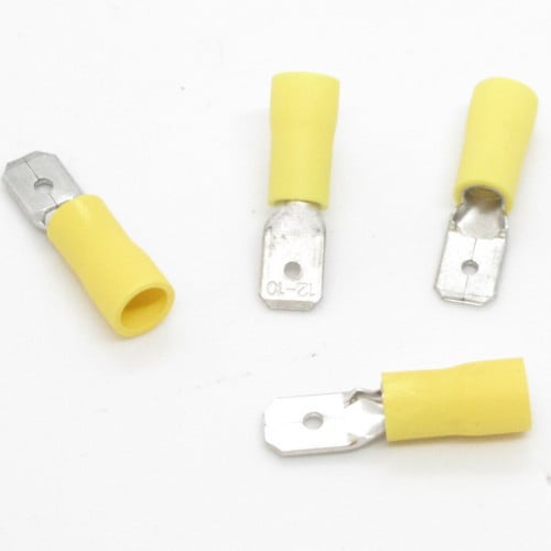 موصل كيبل 4 ملم ذكر أصفر عدد 5 حبات