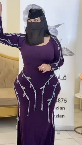 فستان كرستال بنفسجي