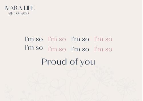 بطاقة إهداء ( Proud of you )