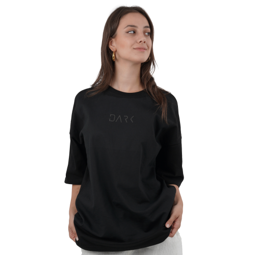 T-shirt - dark print - black