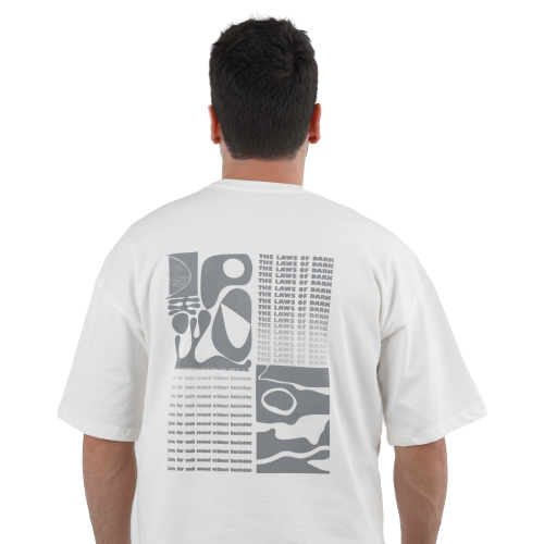 T-shirt - white - with a distinctive character