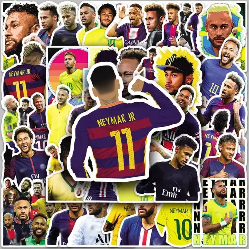 بانداي 50 قطعة لاعب كرة القدم نيمار ملصقات الهاتف...