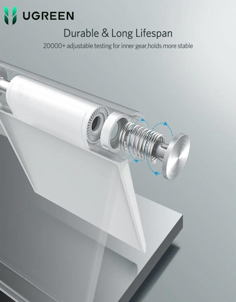 ستاند جوال مكتبي UGREEN LP106 - قابل للتعديل متعدد الزوايا متين - أبيض