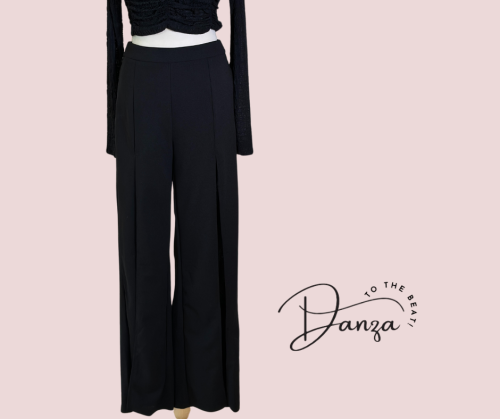 Black Pants with a front Slit