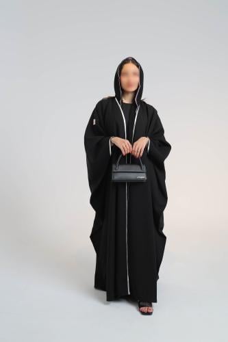 عبايه بشت تطريز من الخلف على الطابع البوهيمي مبطن...
