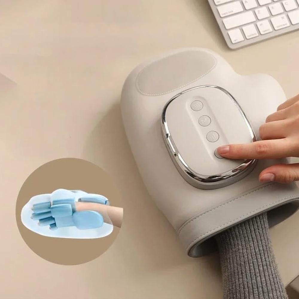 مدلك اليد بالضغط والتدفئة