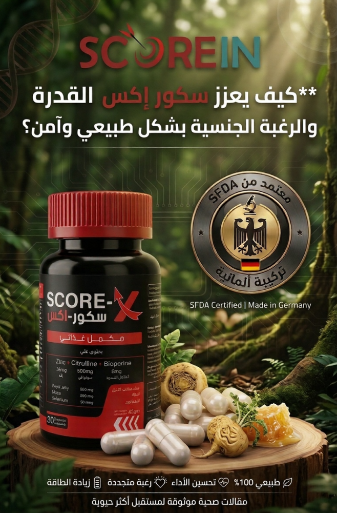 كيف يعزز سكور إكس القدرة الجنسية والرغبة الجنسية بشكل طبيعي