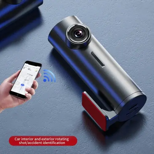 مسجل قيادة السيارة المخفية مع USB ، WiFi ، APP ، ش...