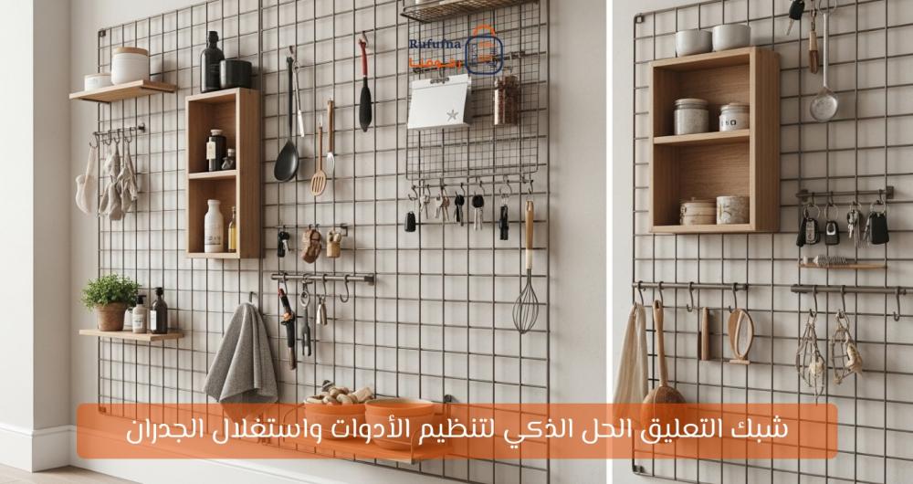شبك التعليق الحل الذكي لتنظيم الأدوات واستغلال الجدران